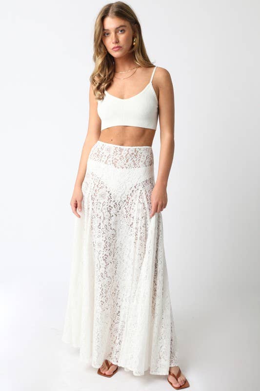 Viola Lace Maxi Skirt