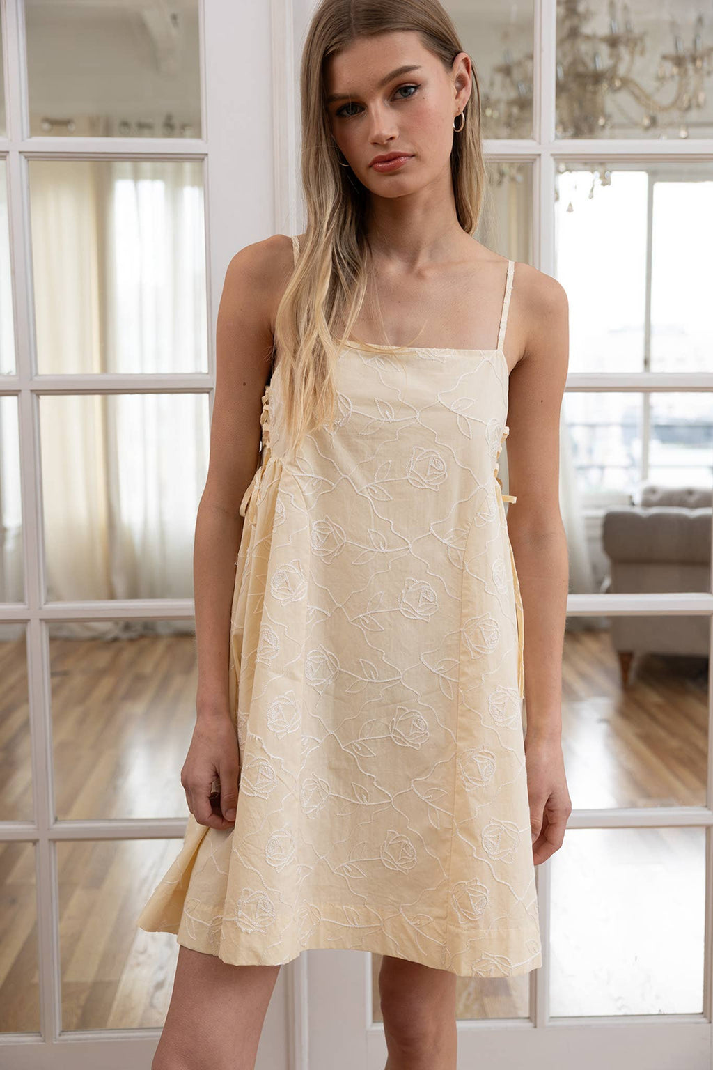 Butter Embroidered Dress