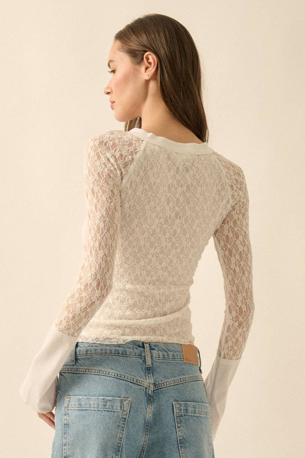 Rosette Henley Top