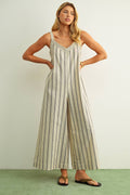 Stripe Tease Jumpsuit