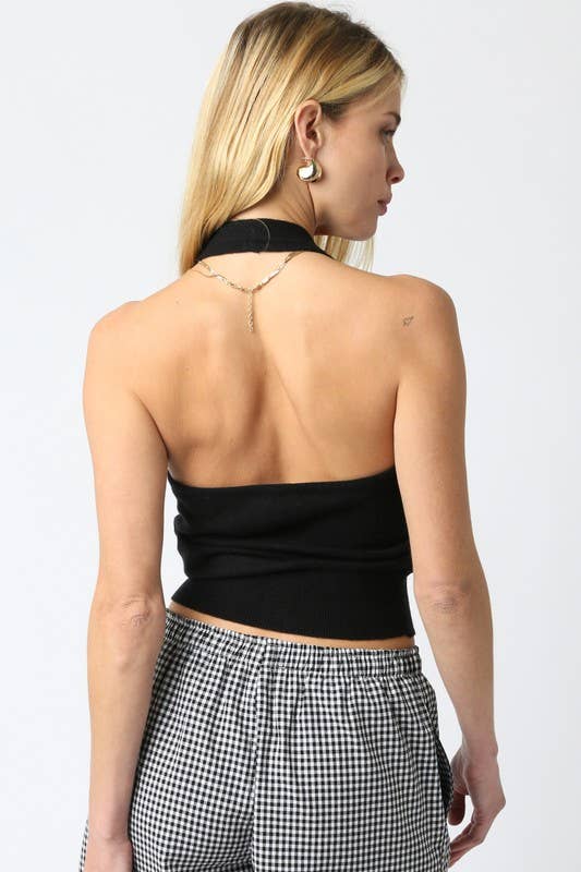 Yoly Knit Halter Top