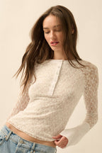 Rosette Henley Top