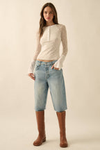 Rosette Henley Top