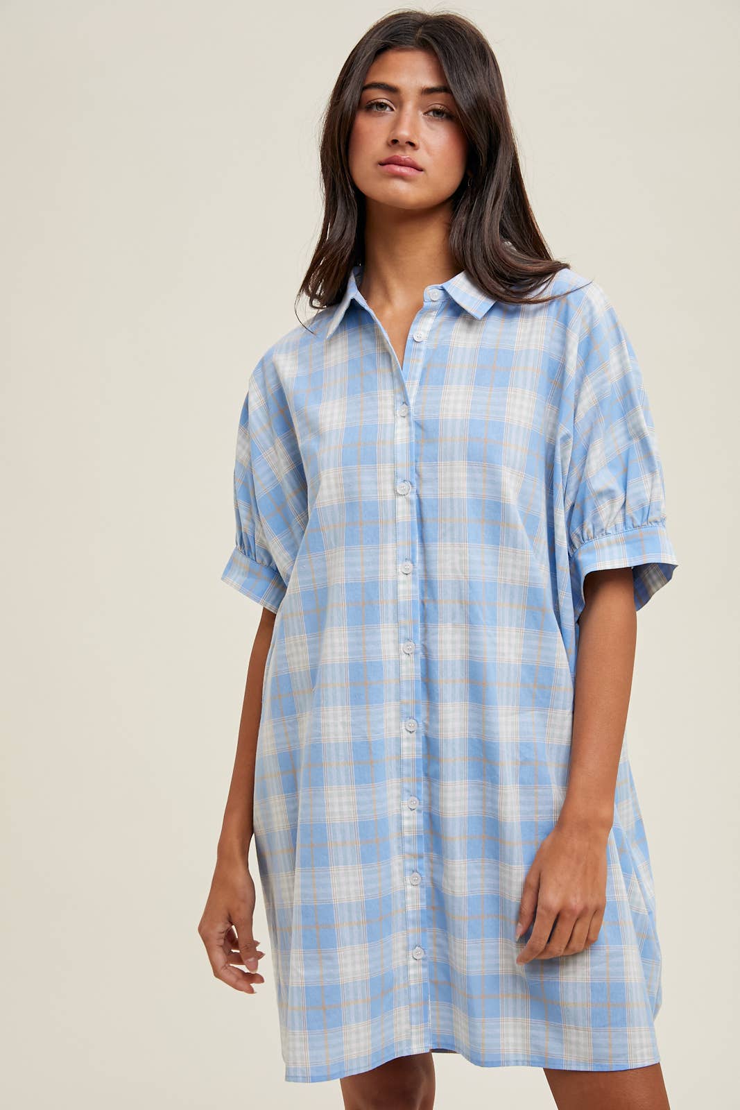 Plaid Shirt Dress