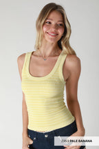Reversible Ribbed Tank Top
