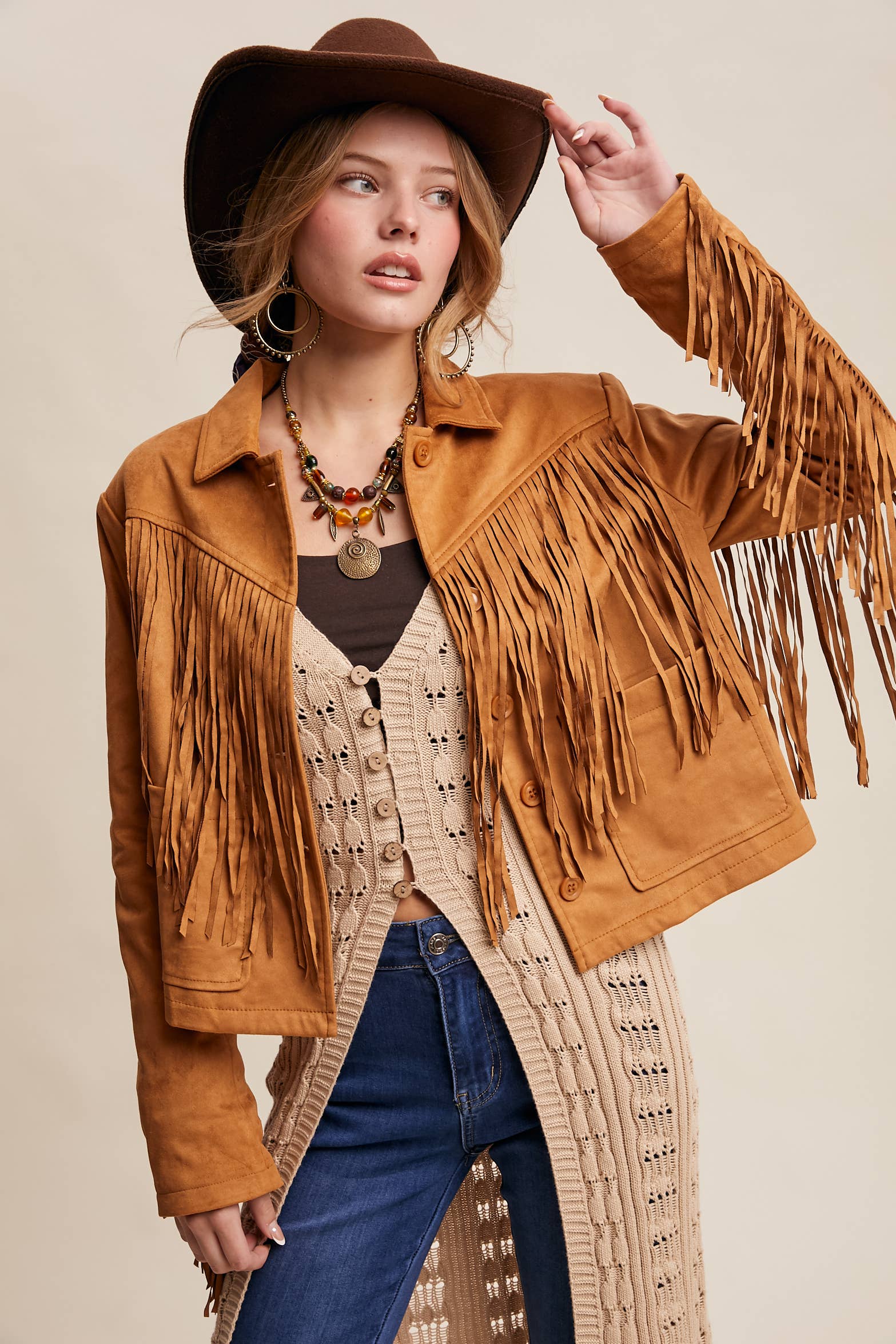 Spin Me Fringe Jacket