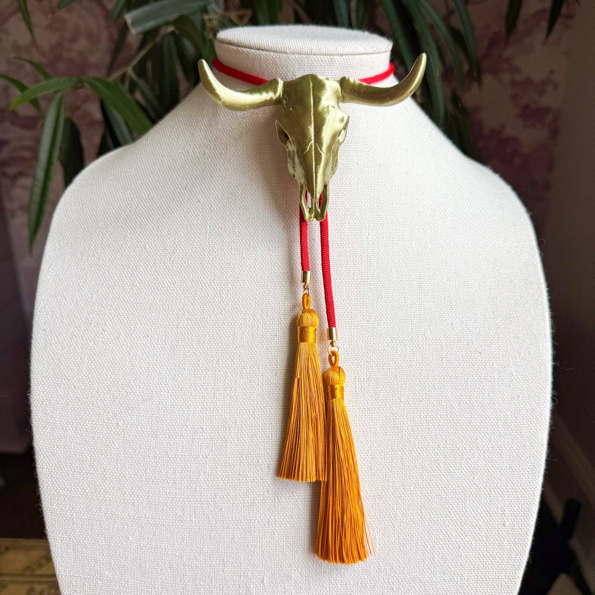 Longhorn Bolo Necklace