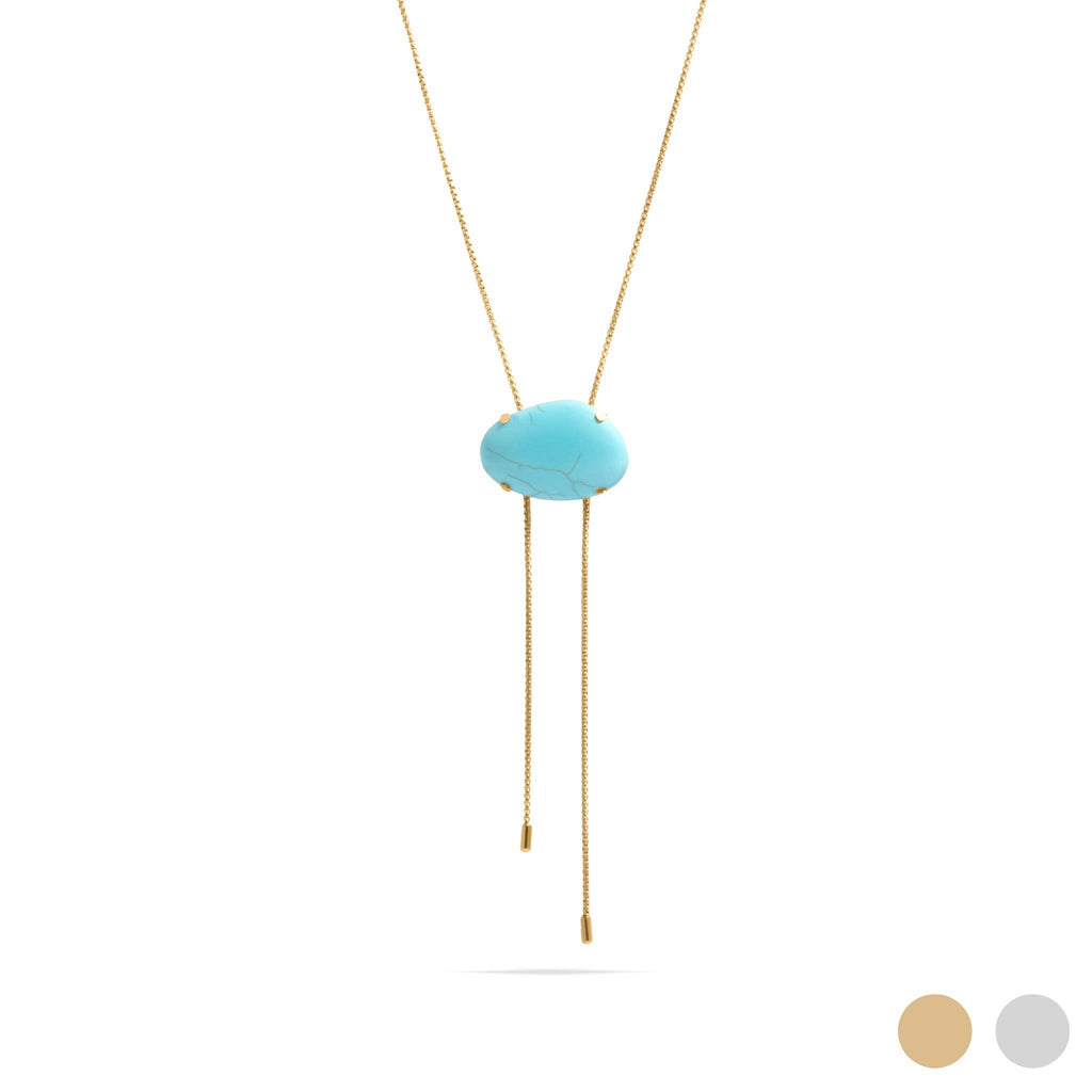 Turquoise Charm Bolo