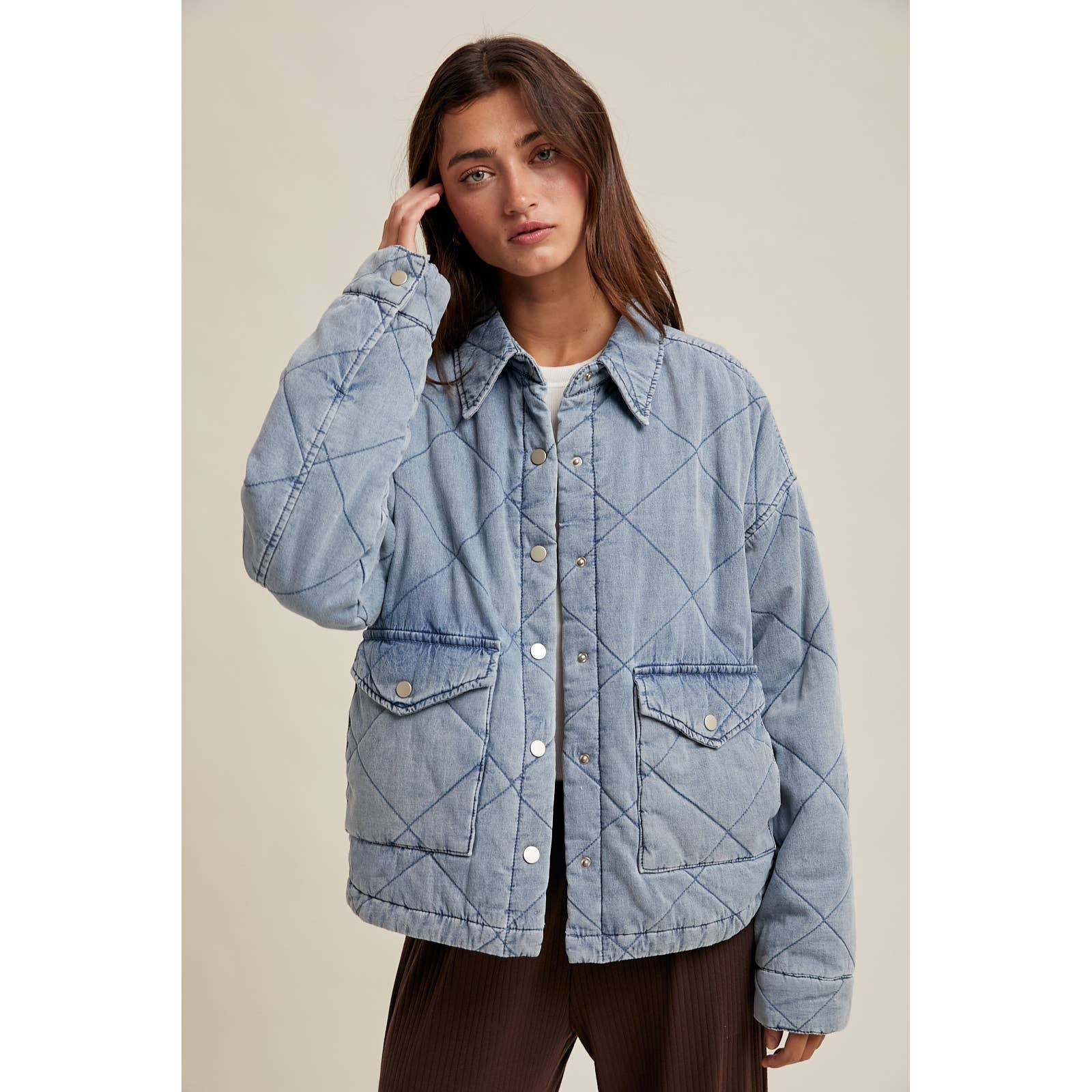 Denim Quilted Jacket