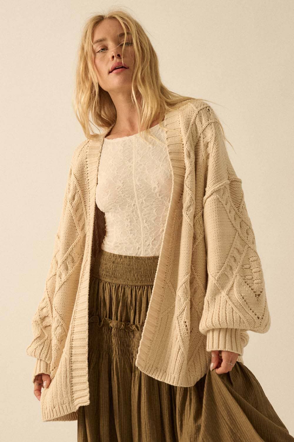 Cable Knit Cardigan