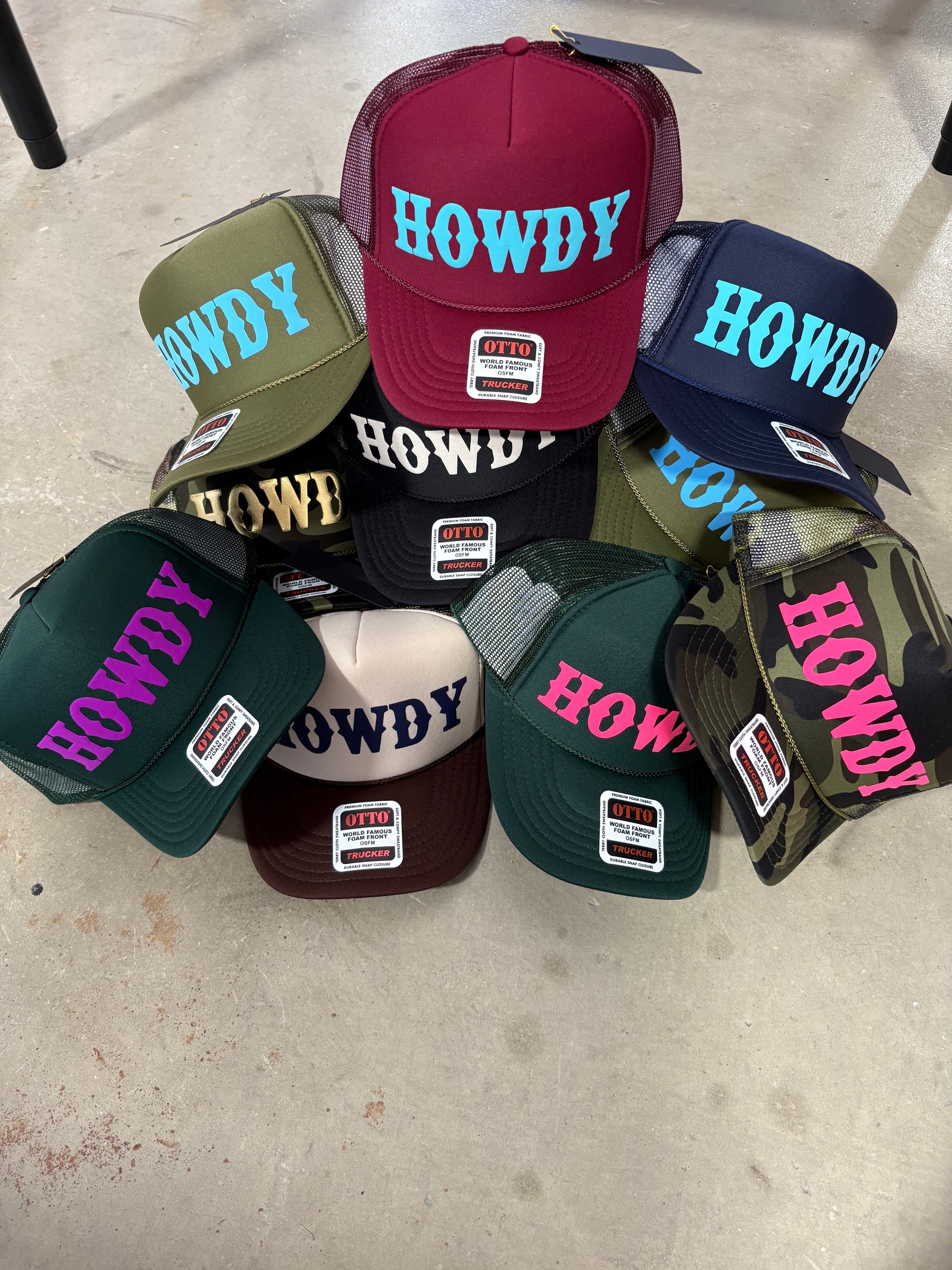 Howdy Trucker Hats