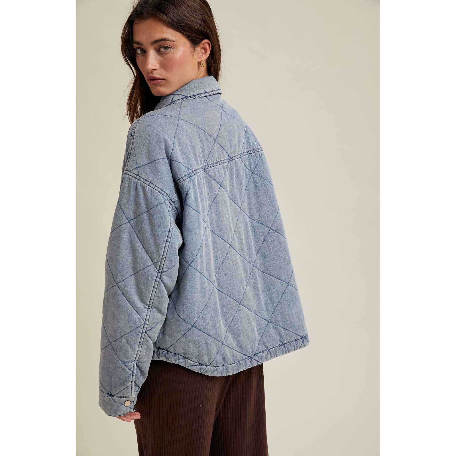 Denim Quilted Jacket