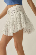 Polka Dot Mini Skort