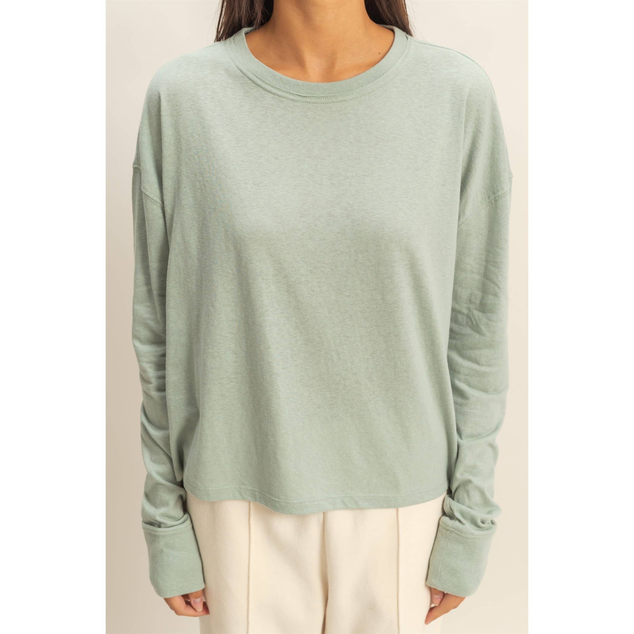 Iceberg Green Crew Tee