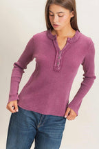 Waffle Stack Henley