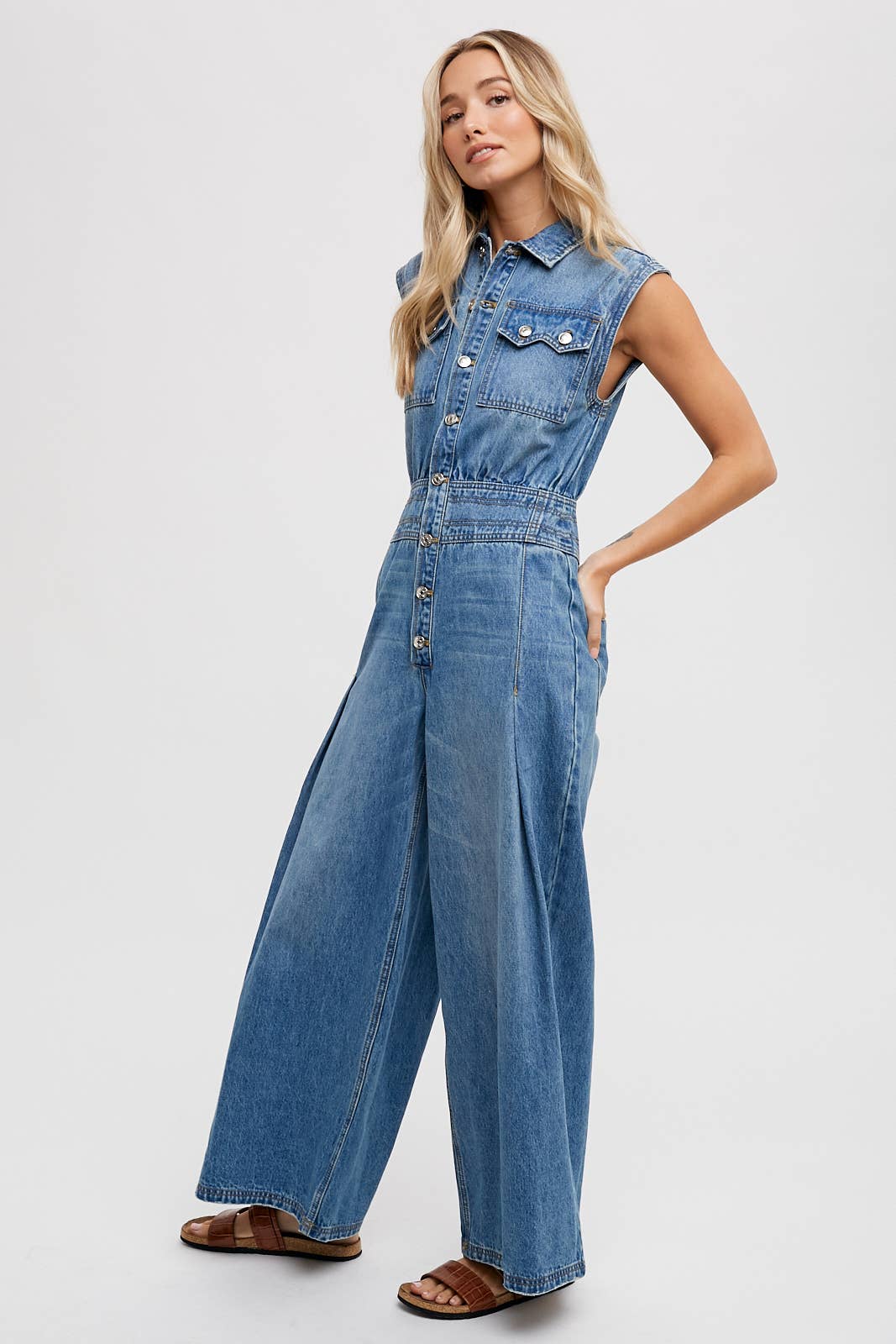 Megan Denim Jumpsuit