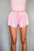 Flutter Away Gingham Shorts