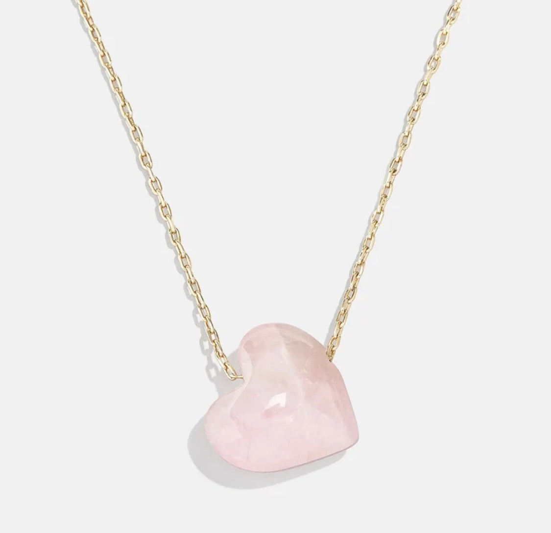 Baublebar Juno Rose Quartz Necklace - Rose Quartz Stone