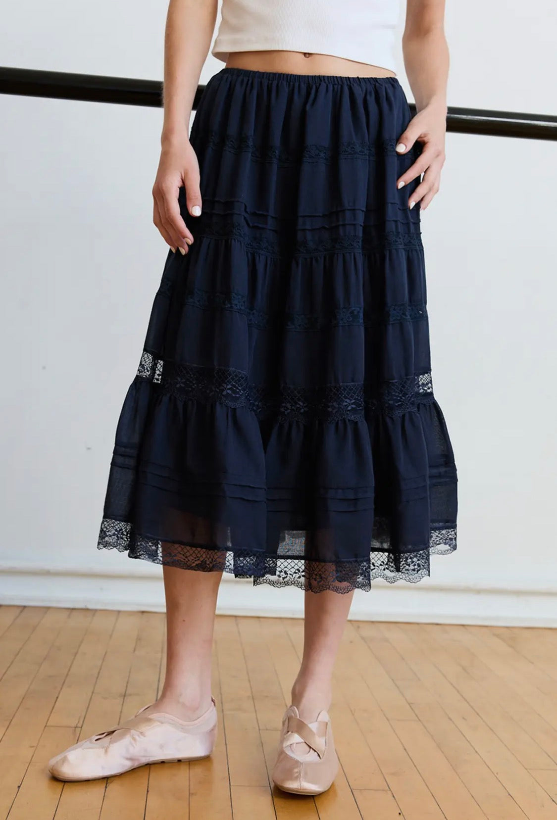 Lace and Ruffles Skirt