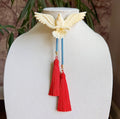 Eagle Bolo Ivory, Baby Blue & Red