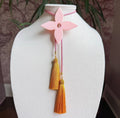 Ace of Diamonds Bolo Blush Pink, Bubblegum Pink & Golden Yellow