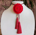 Concho Bolo Crimson with Maroon/Crimson