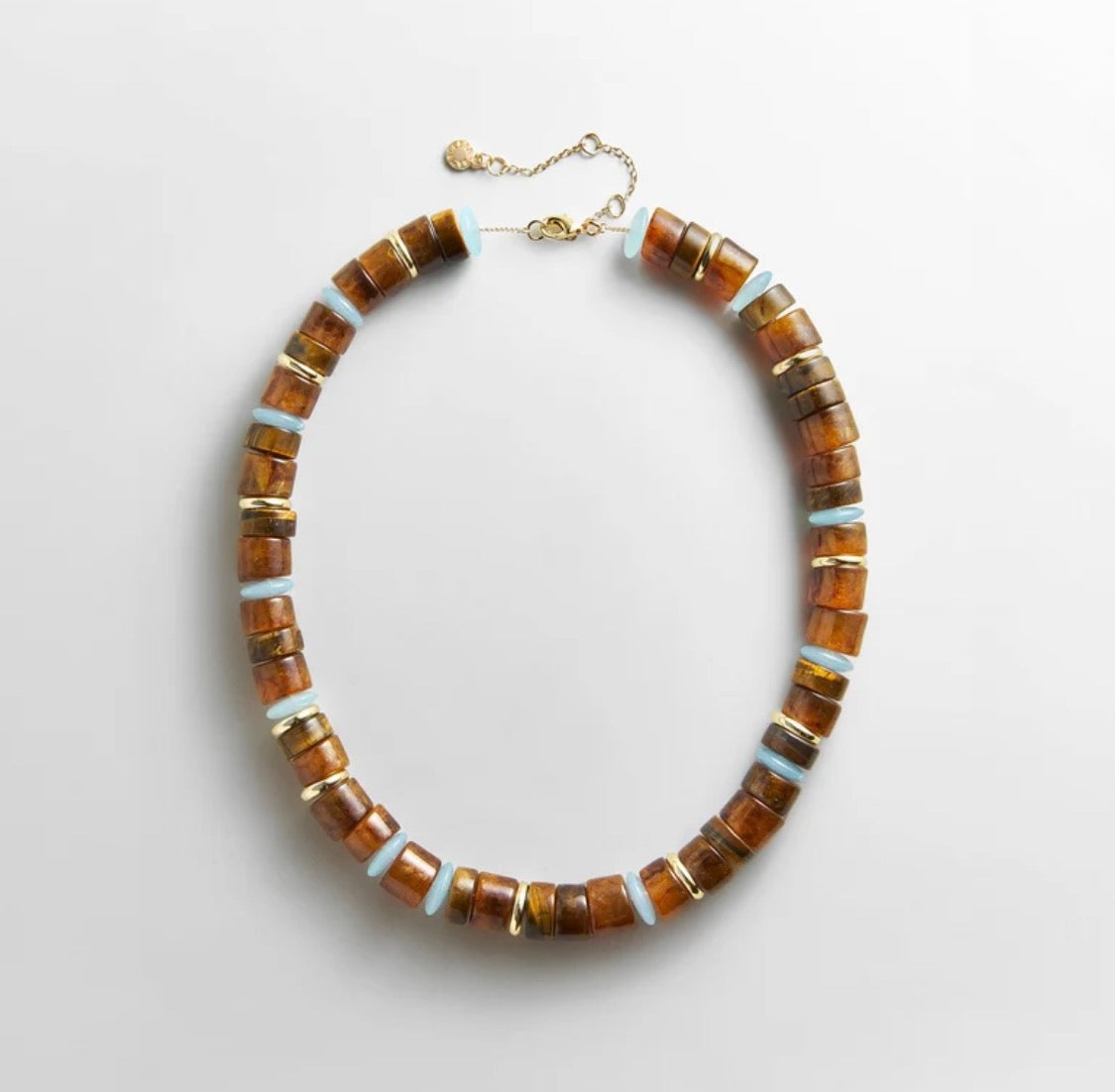 Baublebar Jennifer Rondelle  Necklace - Tiger's Eye