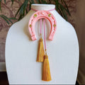 Lucky Horseshoe Bolo Sugar Pink, Bubblegum Pink & Golden Yellow
