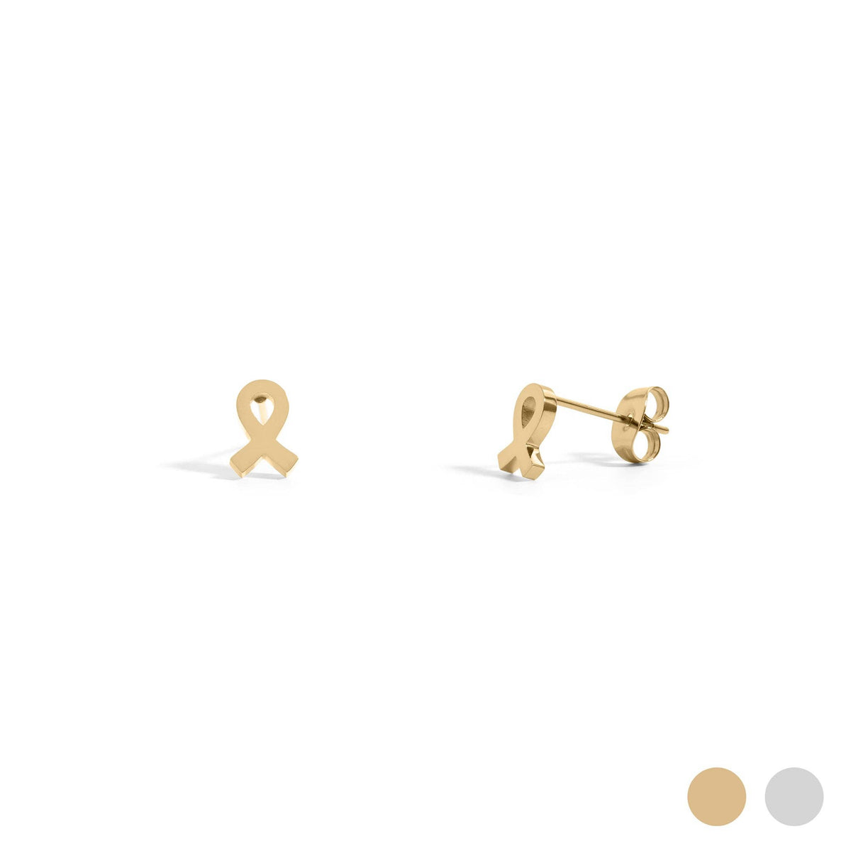 Breast Cancer Awareness Ribbon Earrings