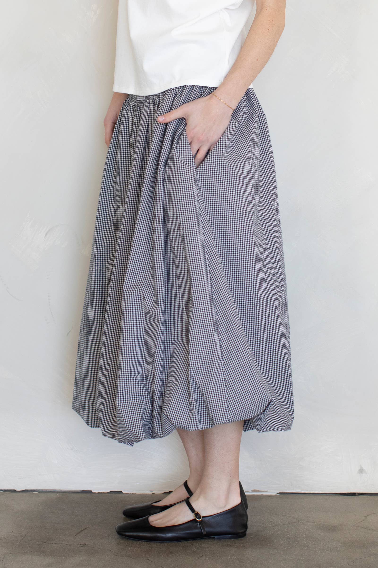 Tara Balloon Midi Skirt