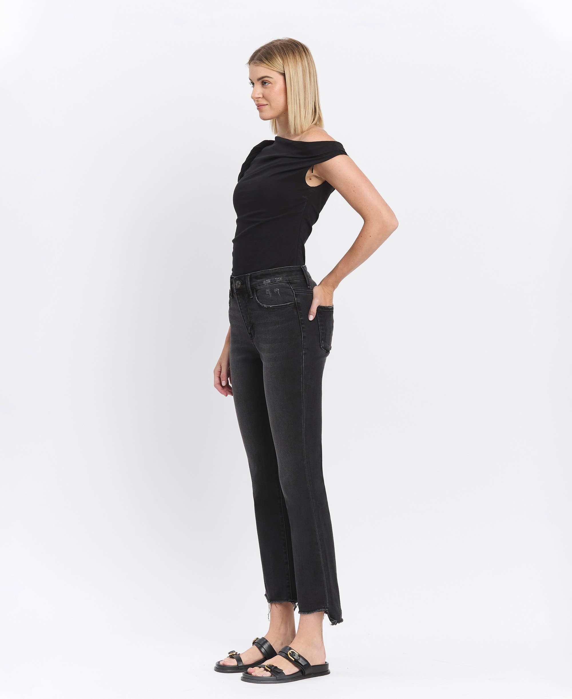 Mona Crop Flare Jeans