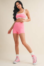 Biker Shorts: Pink / M