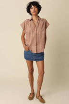 Lady Gingham Top