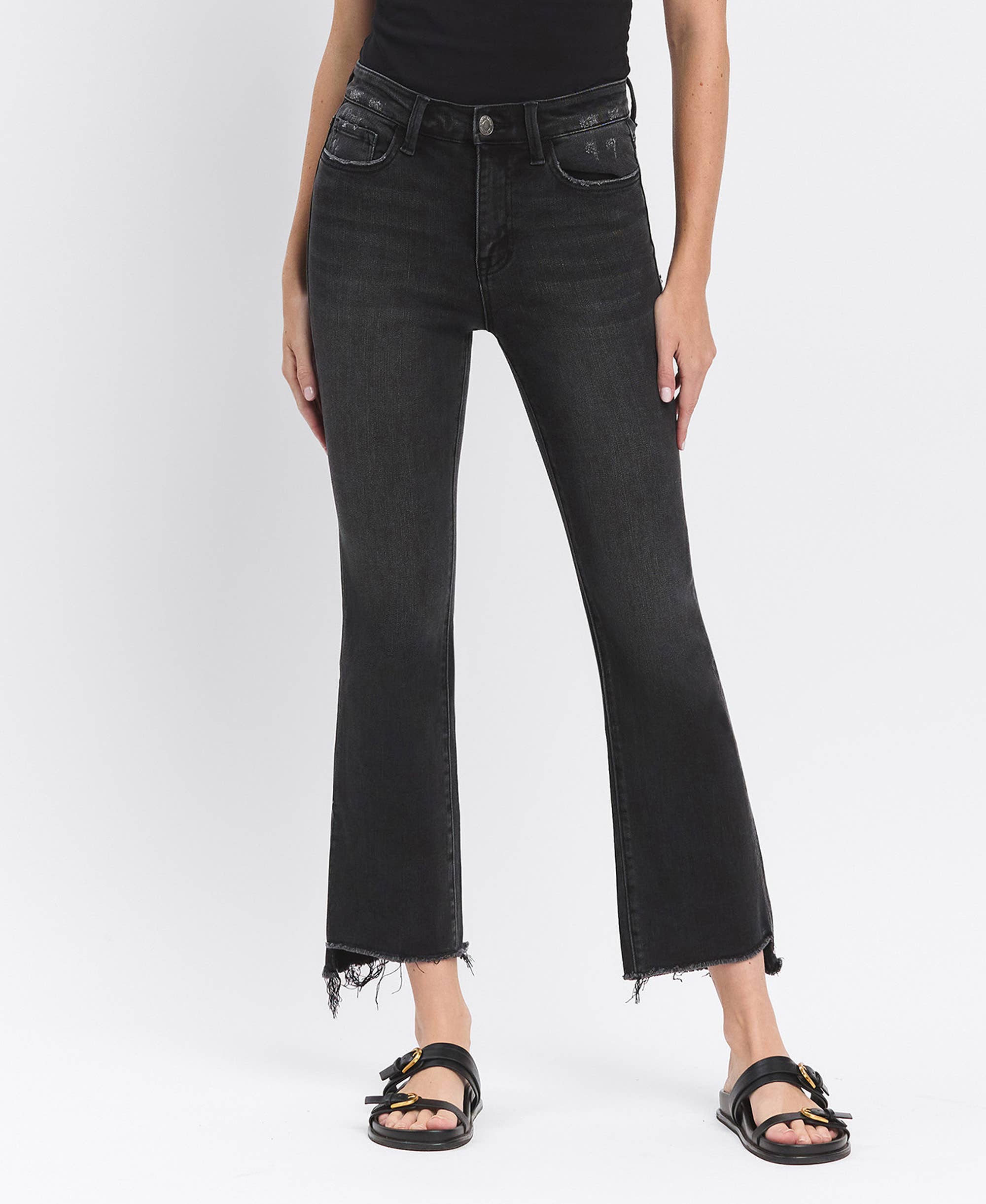 Mona Crop Flare Jeans