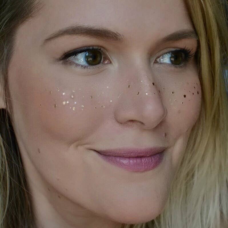 Sunkissed Gold Freckles Temporary Tattoo