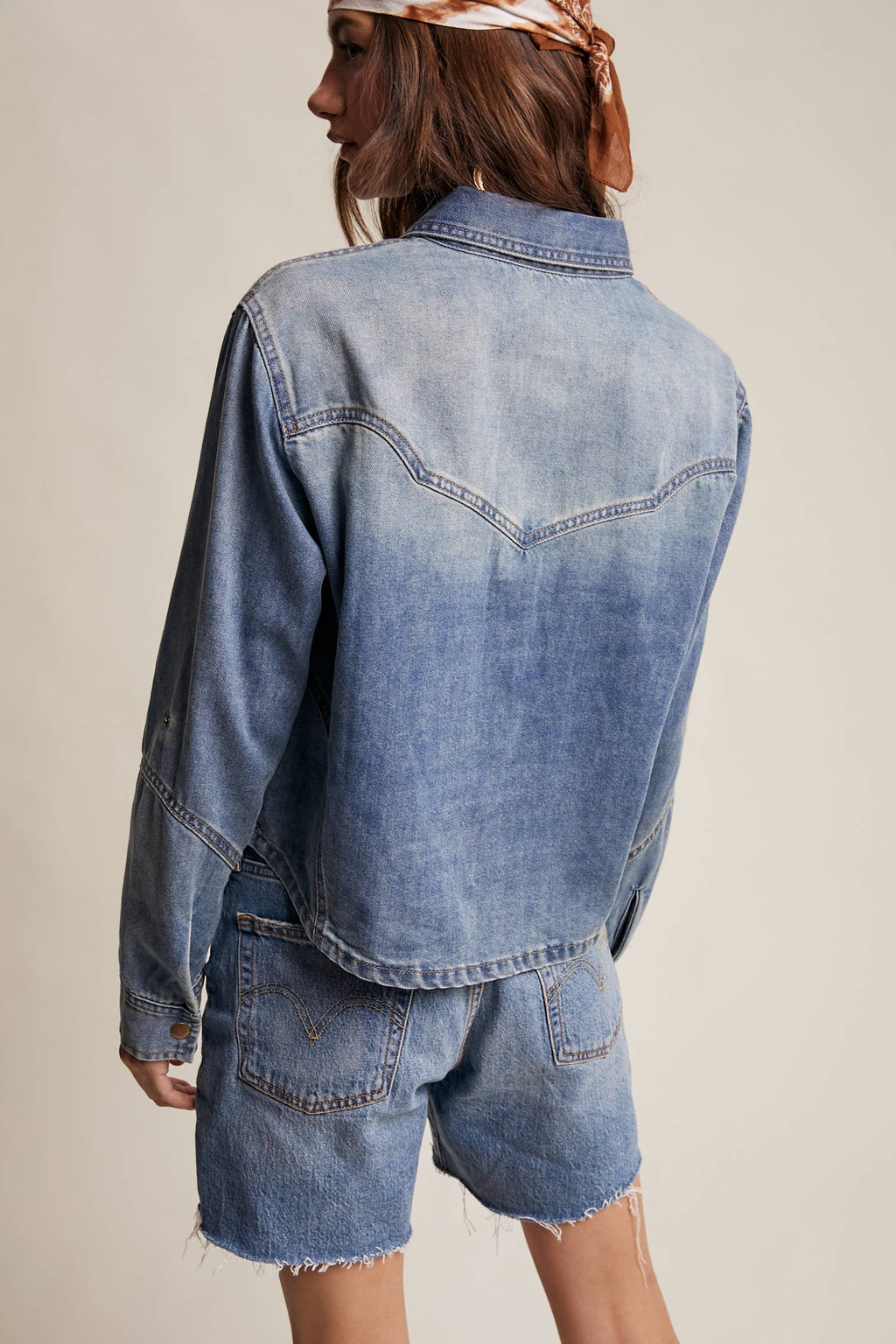 Josie Denim Pull Over Shirt