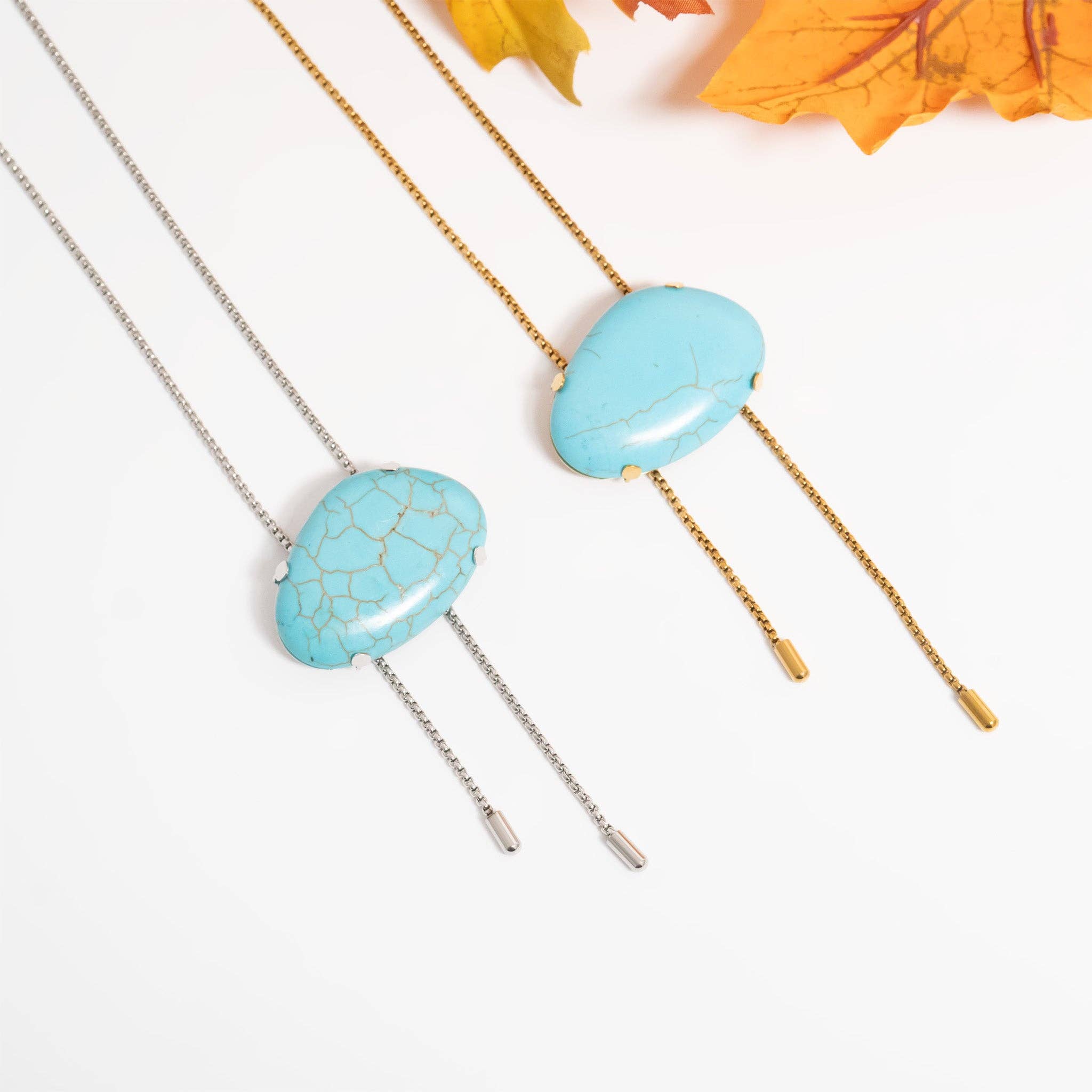 Turquoise Charm Bolo