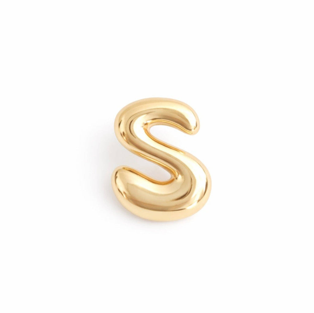 Balloon Letter Initial Brooch