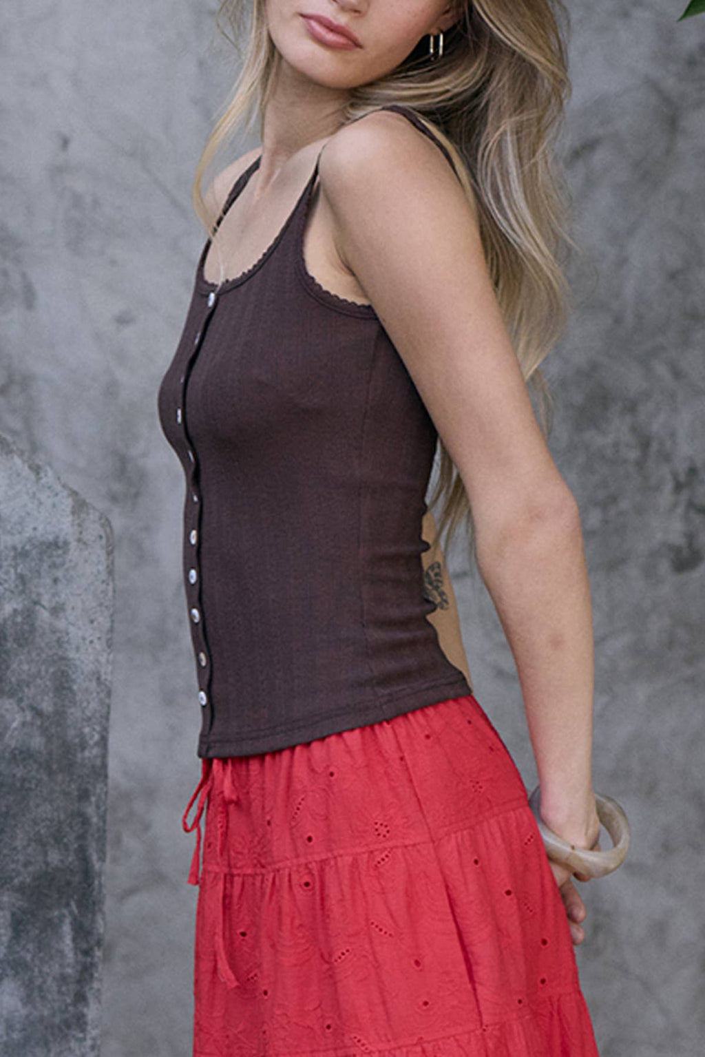 Pointelle Tank Top
