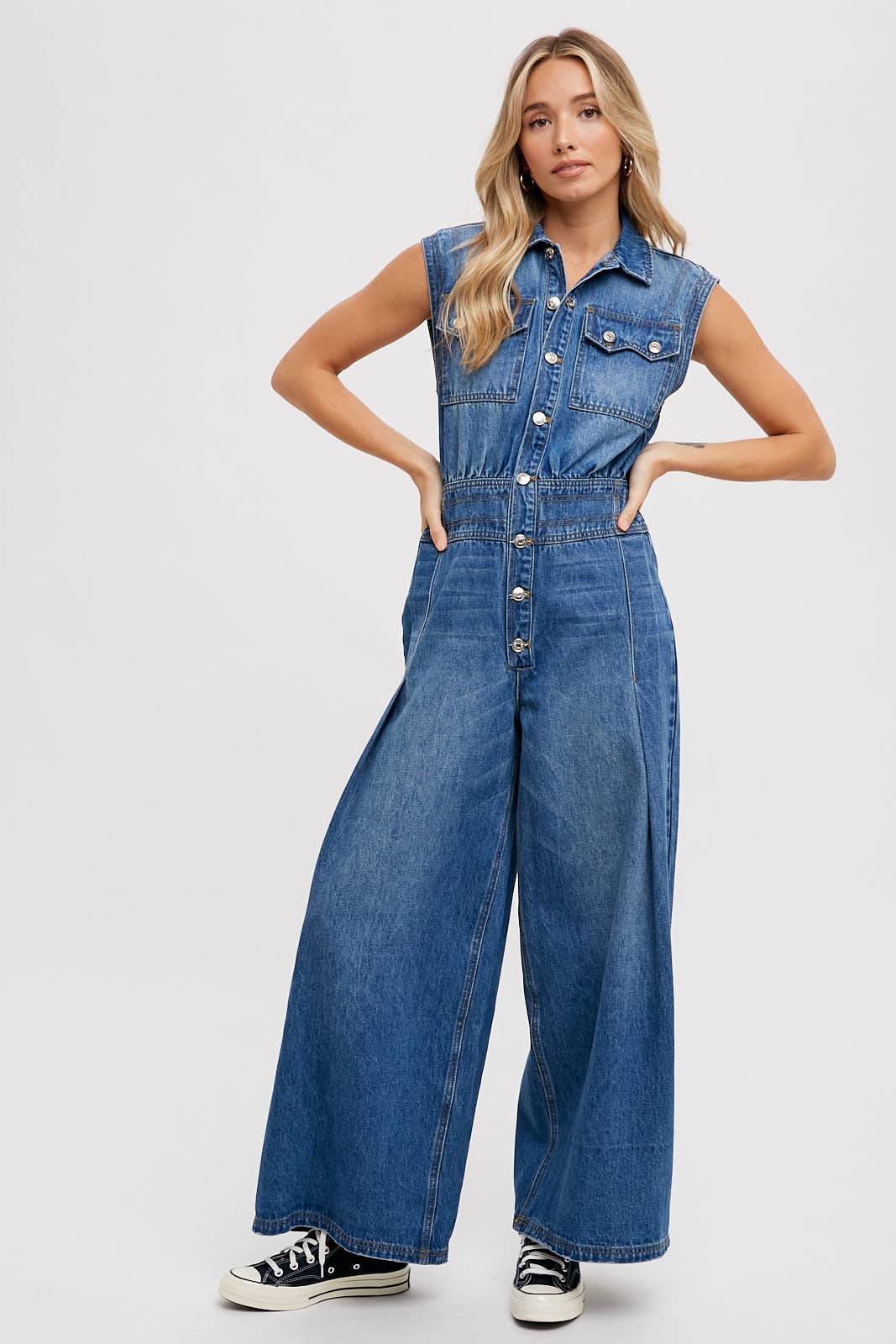 Megan Denim Jumpsuit