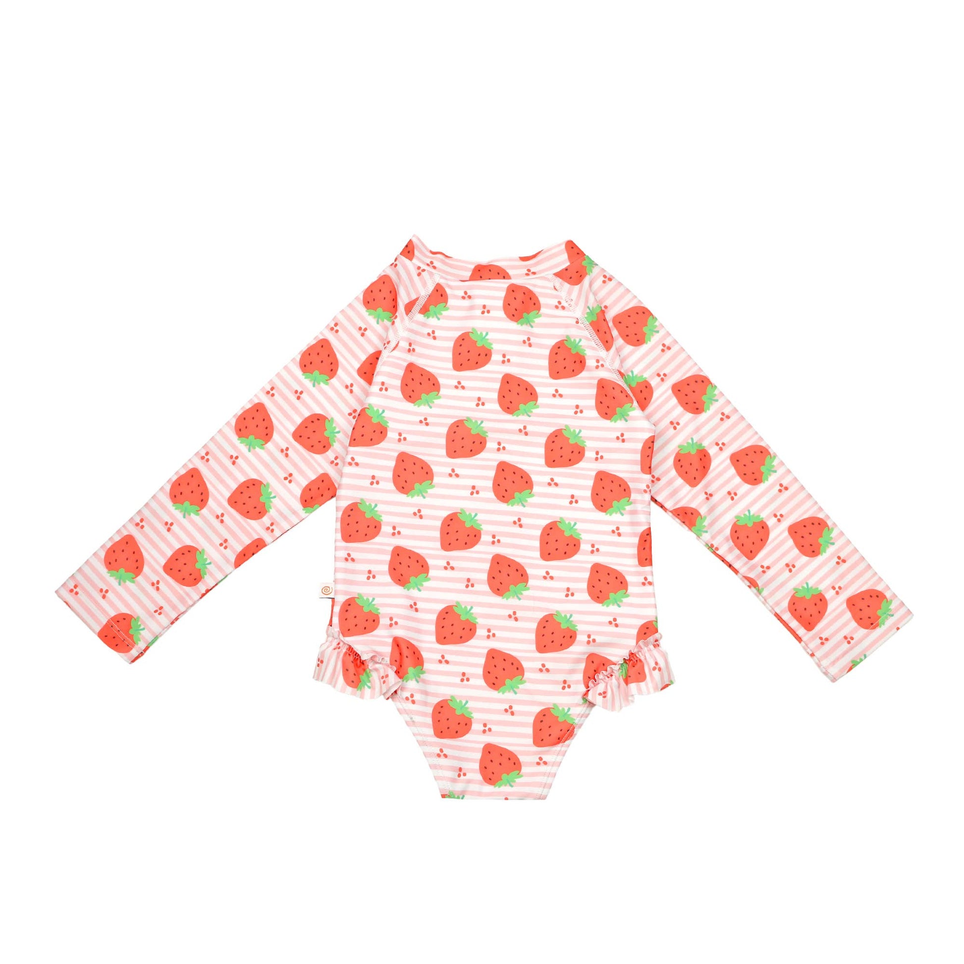 Kids Girls One Piece Swimsuit - Strawberry