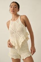 Bonnie Crochet Tank Top
