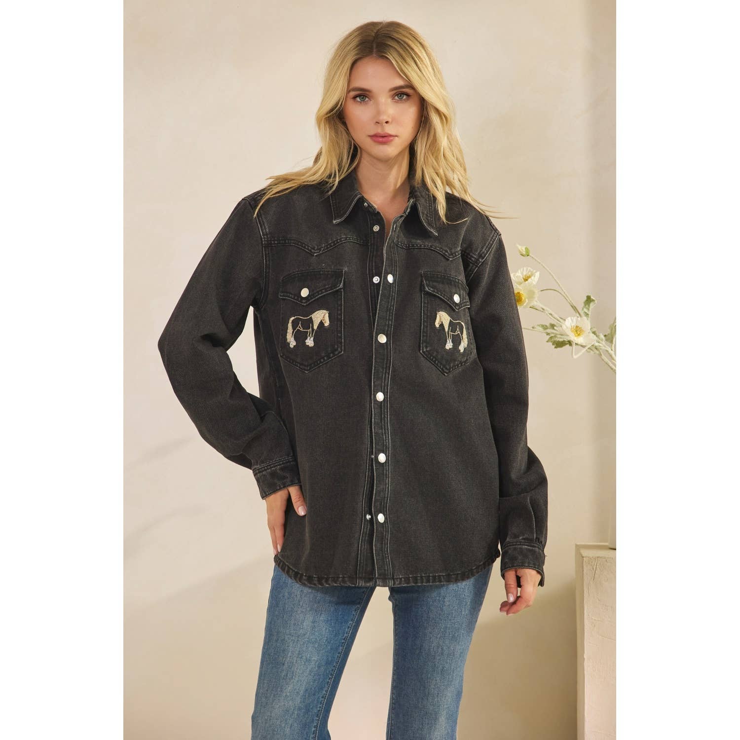 Horse Around Denim Shirt