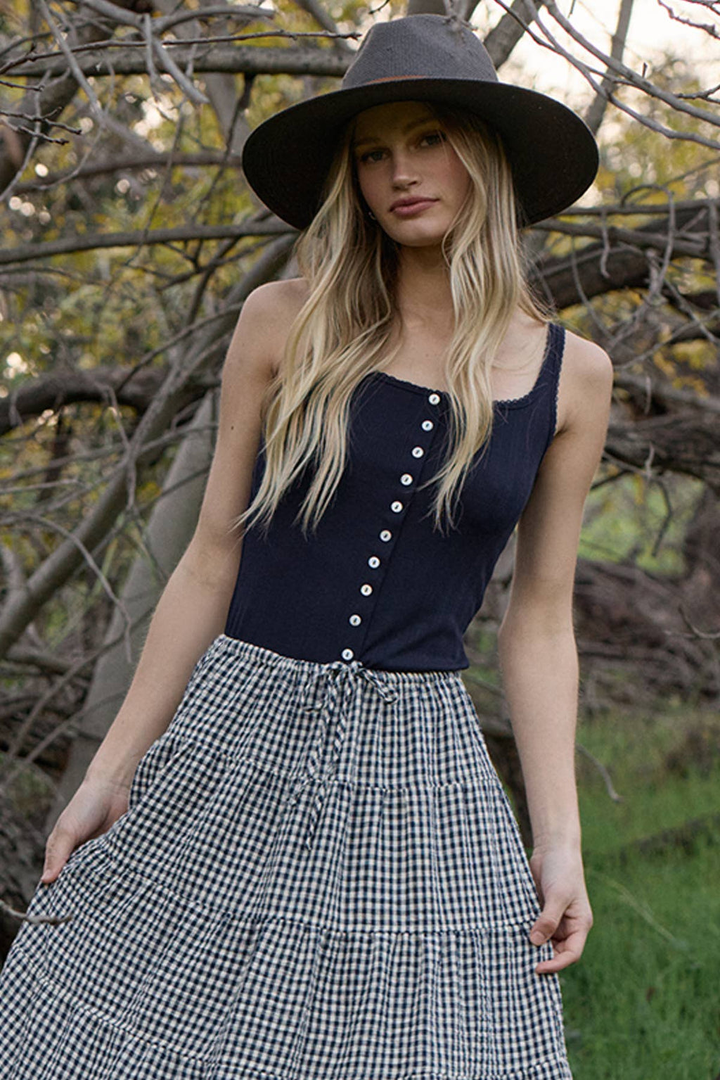 Pointelle Tank Top