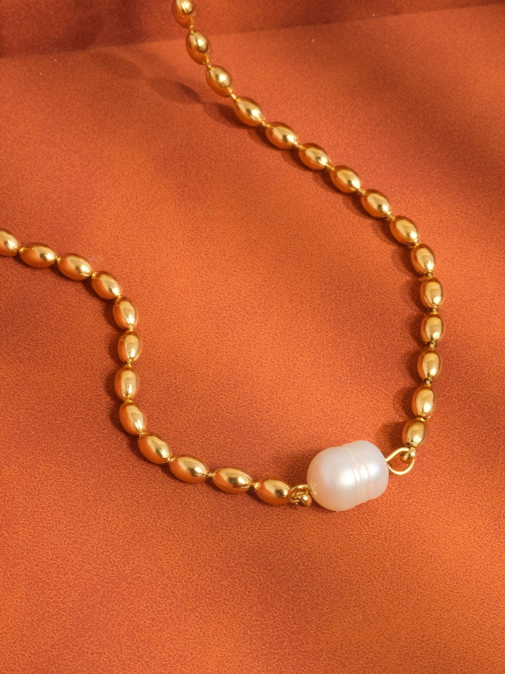 Pearl Ball Chain Necklace