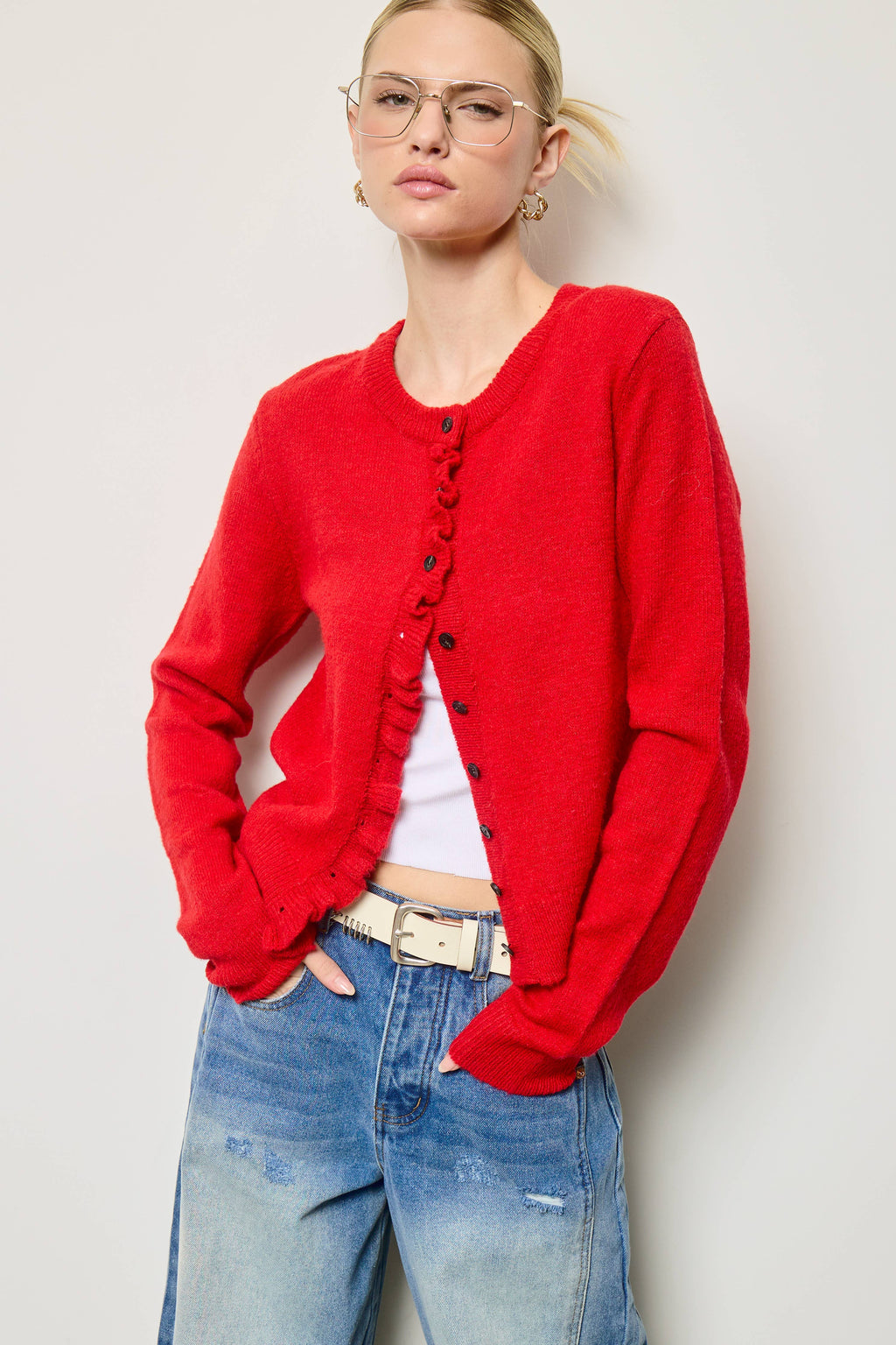 Seeing Red Cardigan