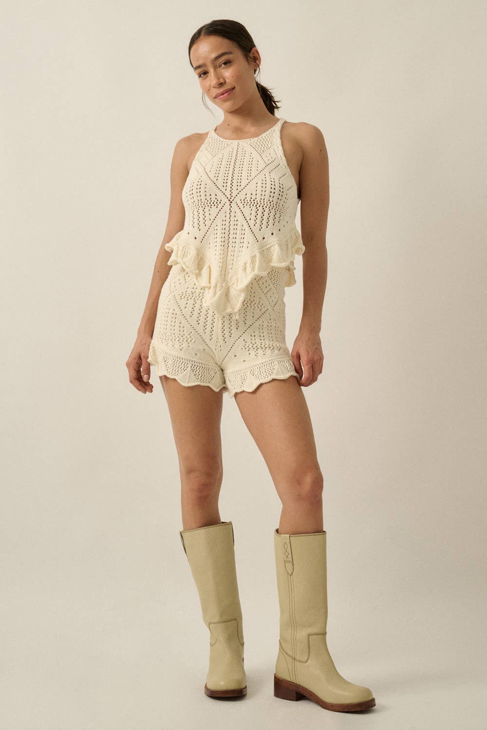 Bonnie Crochet Tank Top