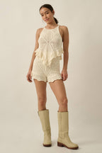 Bonnie Crochet Tank Top