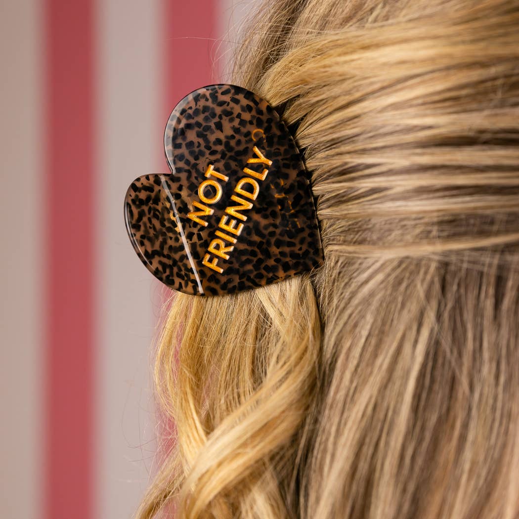 Not Friendly Hair Clip