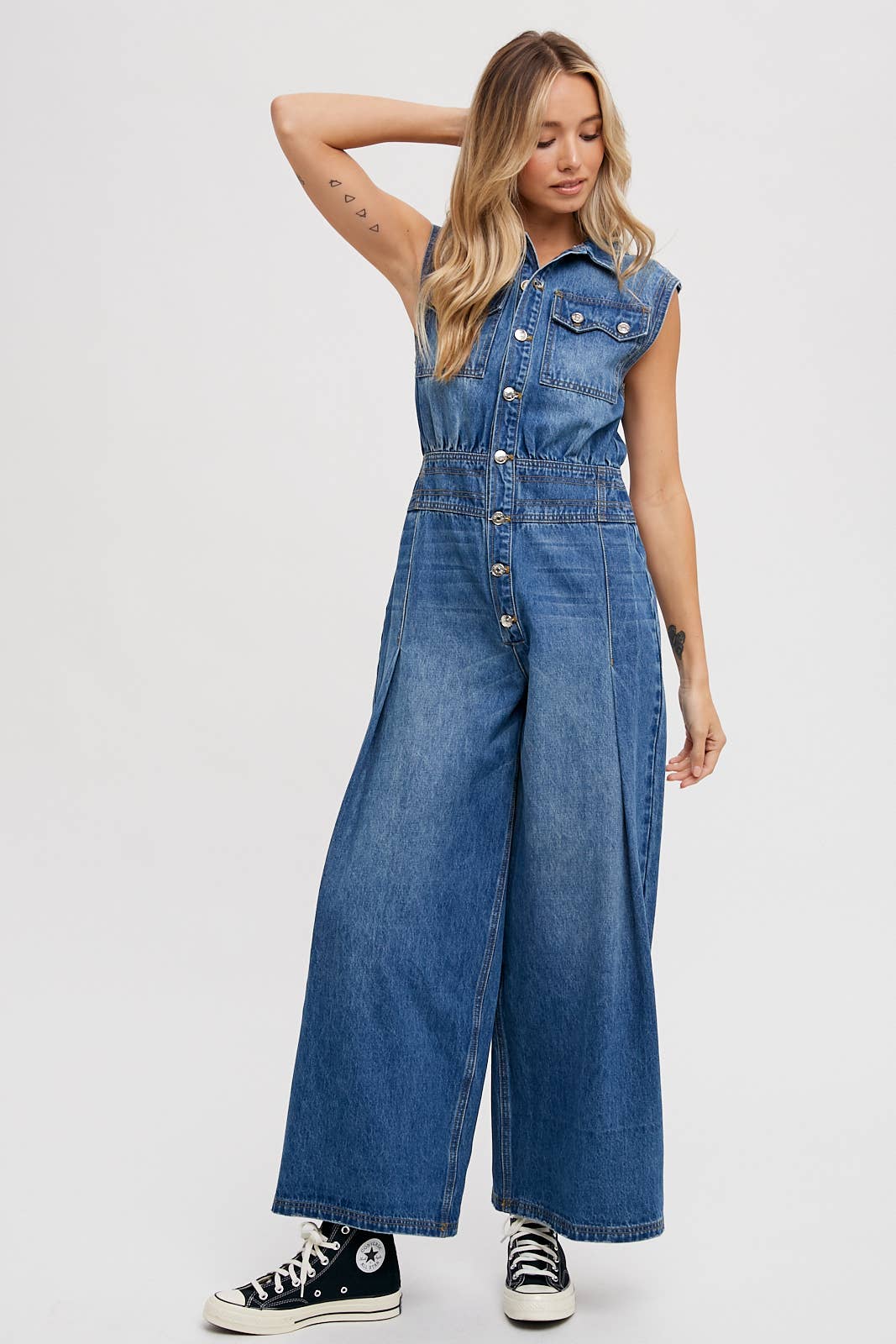 Megan Denim Jumpsuit